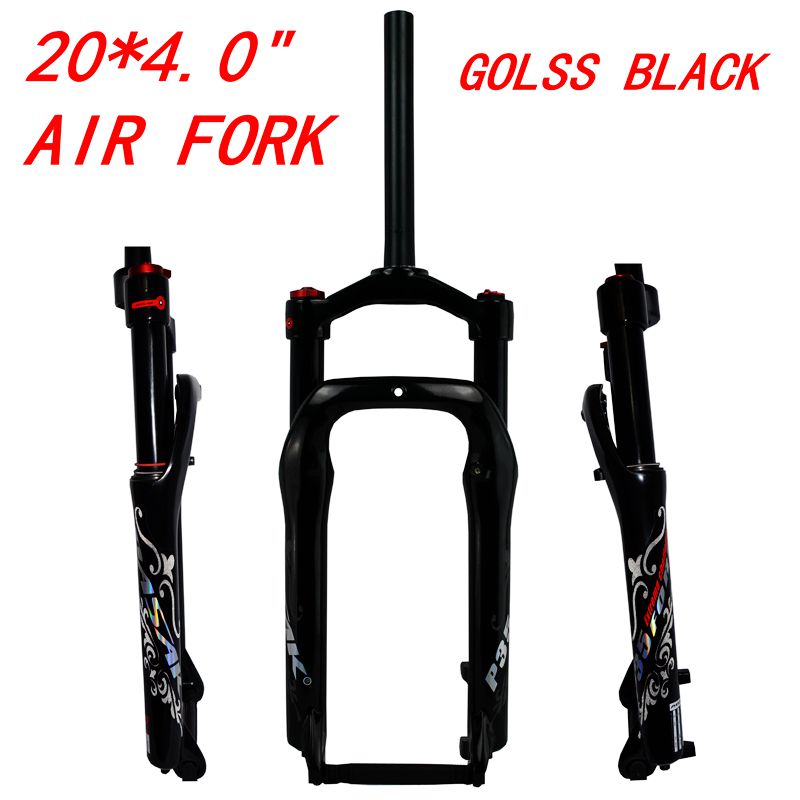 20 inch snow ground car beach car damping front fork oil spring gas fork aluminum alloy wide tire 4 0 cross country bike 135MM
