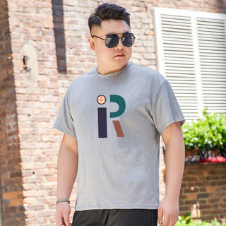 Short-sleeved t-shirt men's loose version plus size men's summer plus fat plus fat man 2025 quick-drying half-sleeved top base