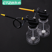 Oil pot Household oil gun Long mouth oiler Spray pot High pressure manual oiler Lubricating oil drip pot filling device