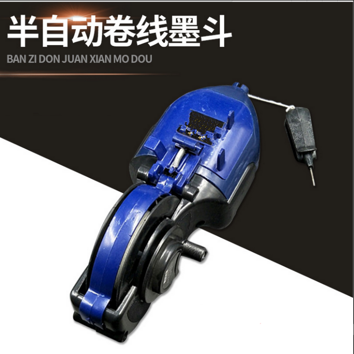 Ink bucket Bamboo Wood Ink Bucket Woodwork Scriber Manual Automatic Scribe Tool Plastic Ink Bucket Woodworking Tool