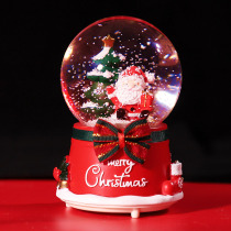 Childrens Festival Gift Water Crystal Ball Eight-tone Box Girl Boy Christmas Eve Music Box Childrens birthday Santa Tree