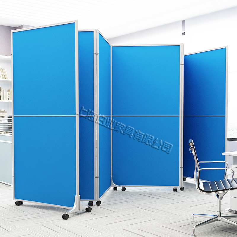 Office folding mobile screen Campus Plate High Partition Workshop Meeting Room Company Image Activity Wall Manufacturer