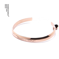 Dangerous people Xue Zhiqian DSP Semi-open glossy fashion trend bracelet