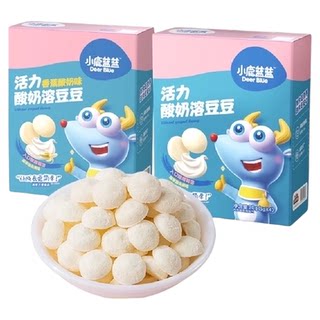 小鹿蓝蓝儿童益生菌酸奶溶豆婴童幼儿零食不含白砂糖20g