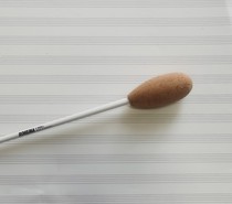 German ROHEMA white painted wood baton 390mm K-Modell 61513