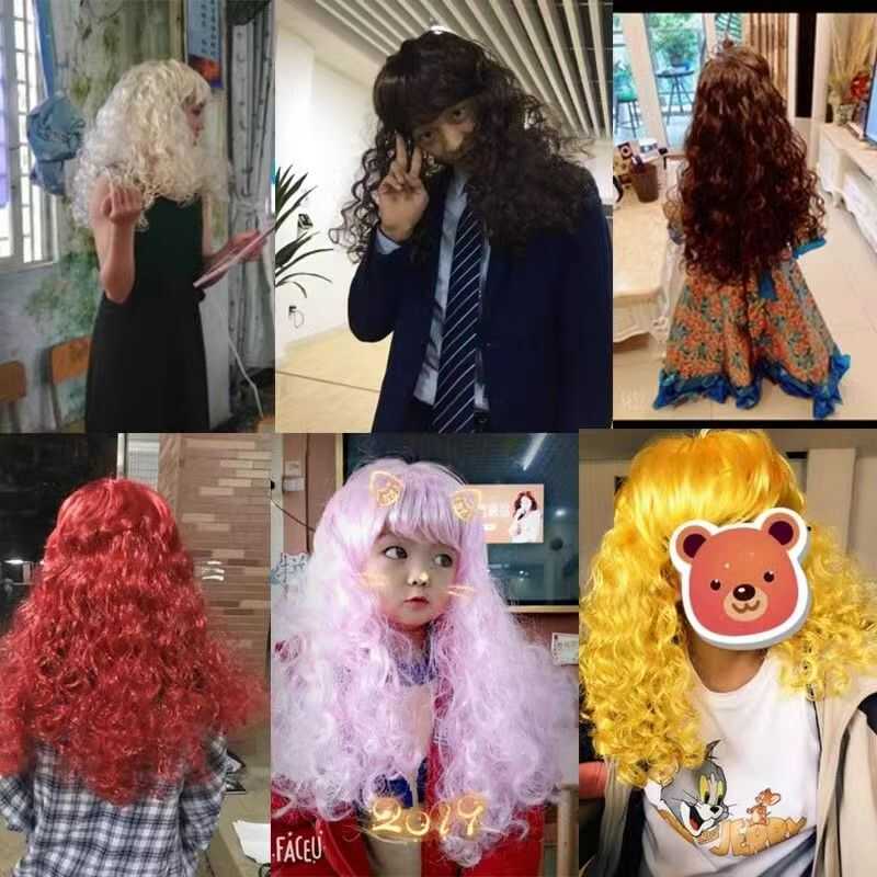 Cosplay Wig Fei-Show Synthetic长卷曲中分假发:重塑虚拟身份的关键