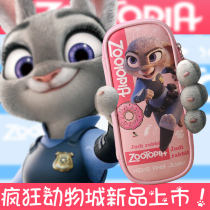 American Crazy Animal City pencil bag unisex cartoon animation large capacity multifunctional pencil storage zipper bag