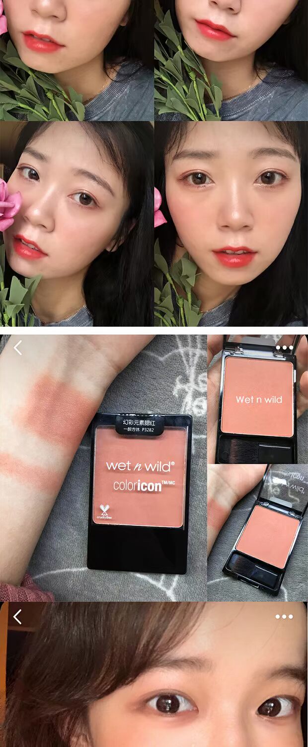 Mỹ Wet n wet and wild WNW monochrom blush 3272 Female 325 blush 3282 làm sáng da trang điểm nude tự nhiên - Blush / Cochineal má hồng juicy pang
