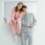 Blossoming coco pyjama trang web chính thức 2018 mới mùa thu đông mới giảm giá đôi nam nữ thời trang phục vụ nhung san hô bộ đũi nam