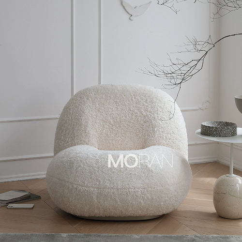 陌染 Ягненка мех сингл диван стул Pacha облачный стул ленивый диван -стул кремовый тихий ветер Сидней кресло