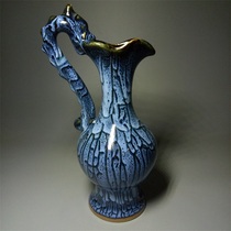 Song Yun Kin kiln dragon bottle antique antique antique fine home collection piece small vase sold