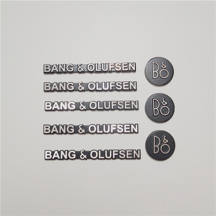 Car Audio Logo Sticker B&O Label Platinum Bo Speaker Logo Sticker Speaker Metal Sticker Logo Decorative Label