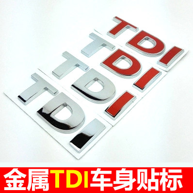 Suitable for TDI car standard Q5 A8 Q7 Fox Golf Magotan Scirocco TDI modified car tail standard displacement standard