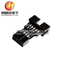 AVRISP USBasp STK500 10PIN to 6PIN standard conversion seat BTE13-006