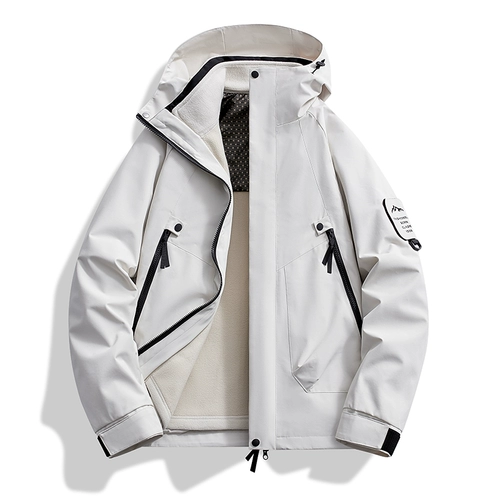 Мужская демисезонная дорожная съемная ветрозащитная куртка, «три в одном»