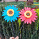 ຂະຫນາດໃຫຍ່ທີ່ມີສີສັນ sunflower windmill courtyard ຕົບແຕ່ງຂອງຫຼິ້ນເດັກນ້ອຍອະນຸບານພາກຮຽນ spring ກາງແຈ້ງ outing scenic ຈຸດຮ້ານຂາຍຮ້ອນ