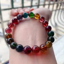 Rich single circle about 9 1mm barcode 20459 live room quotation quasi-high-end Tourmaline gemstone ball bracelet