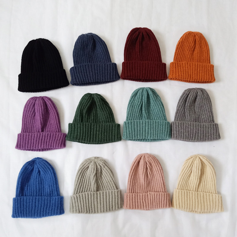 Winter in Children's Hat Boy Baby Boy color hair cap Winter girls fashion warm knitting cap