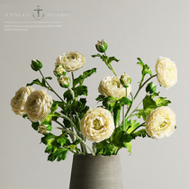 Hair plantation Lotus artificial flower living room bouquet bouquet silk flower Interior high quality decorative flower arrangement decoration