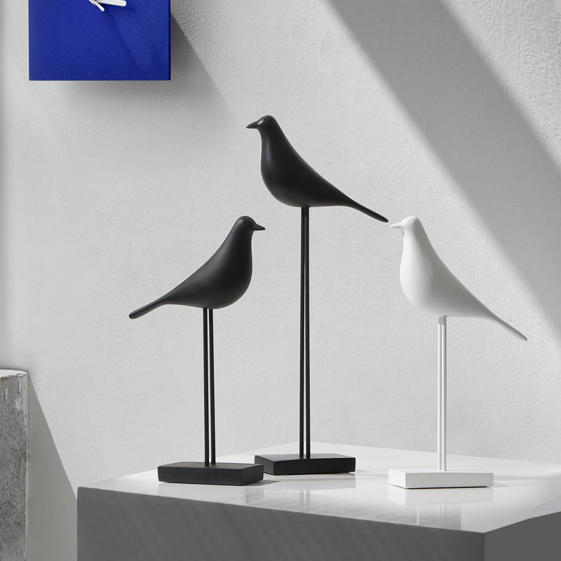 Modern minimalist home Ornament Living Room TV Cabinet Xuanguan Swing Piece Furnishing Jo Relocation New Residence Gift Couple Birds