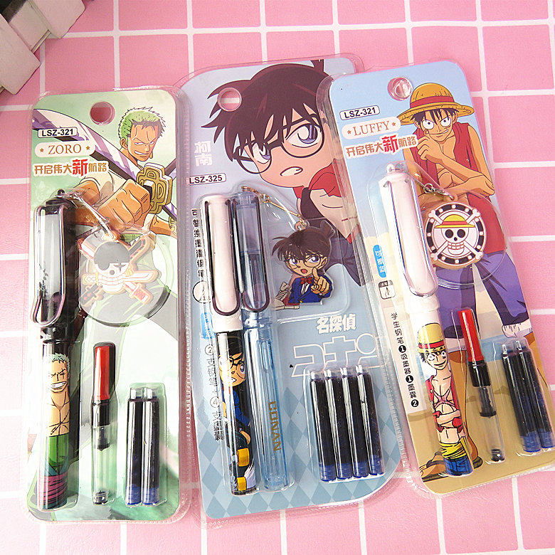 Wang Diliquid Ink Crystal Pen Road Flying Pen Animation Ink Bag Pen Student with Boy Stationery