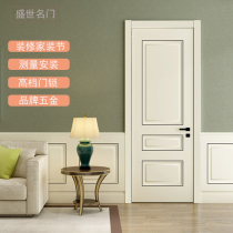 Indoor door wooden door room door solid wood composite door paint set door Bedroom door manufacturer custom modern minimalist