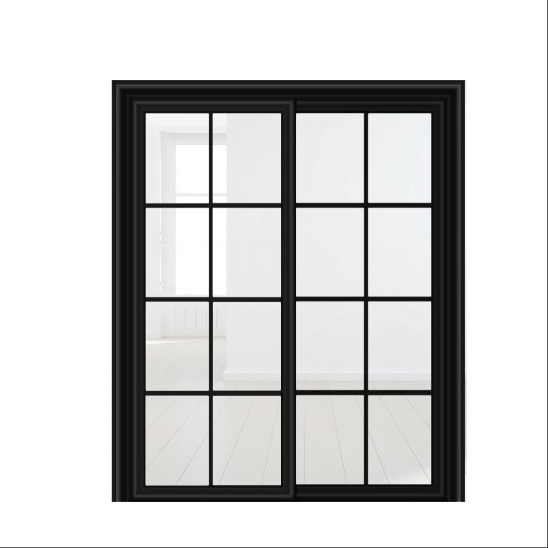 Changzhou hollow sliding door sliding door custom kitchen powder room balcony sliding door aluminum magnesium alloy partition tempered glass