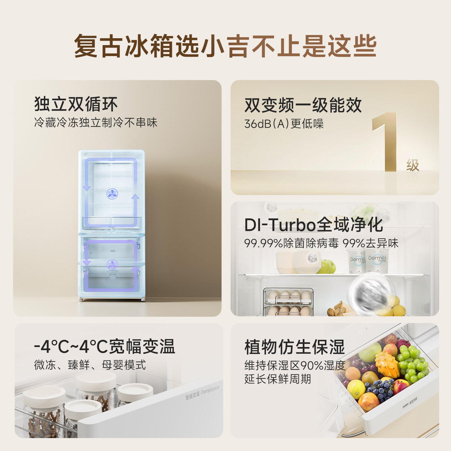 小吉BCD-508WBS冰箱图片