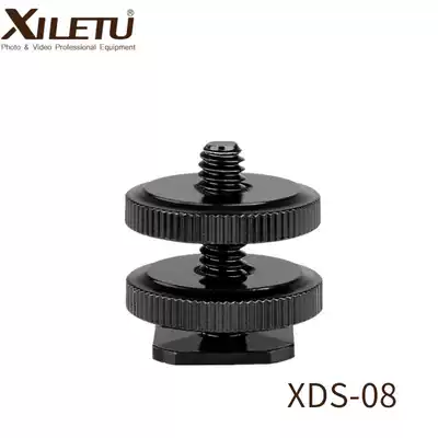 Xi Le Tu 1 4 screw hot shoe adapter double nut long rod camera flash base metal screw