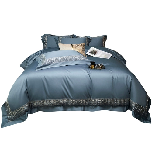 Элитный комплект, хлопковое стеганое покрывало, европейский стиль, 100 шт, 4 предмета, легкий роскошный стиль, изысканный стиль