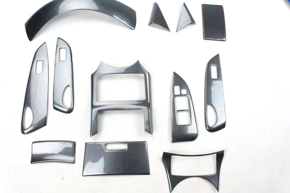 Suitable for 05-09 Toyota Reiz interior modification carbon fiber interior stickers mahogany central control gear position stickers