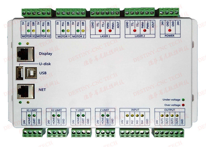 Zhiyuan ZY2810 CO2 laser engraving machine control system laser control card panel original Chinese and English
