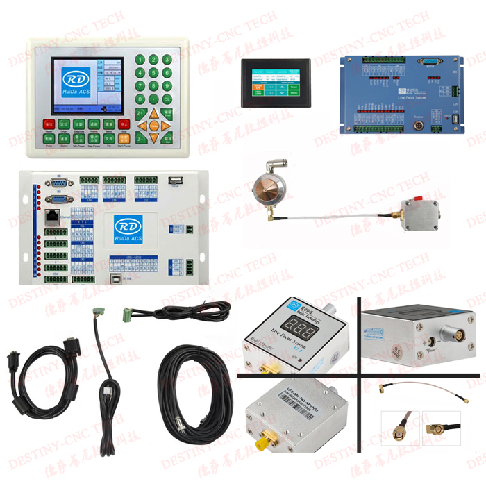Rueda RDC6332M metal non-metallic cutting CO2 laser mixing and cutting machine control system with follow-up height-adjusting machine
