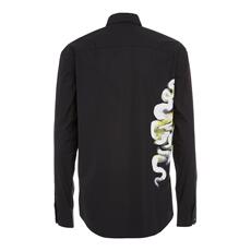 Рубашка мужская от Versace/Версаче черный хлопок
