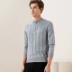 WDLS nhiều màu nửa cổ cao dây kéo áo len nam mùa thu cashmere áo len dệt kim áo len nam - Hàng dệt kim