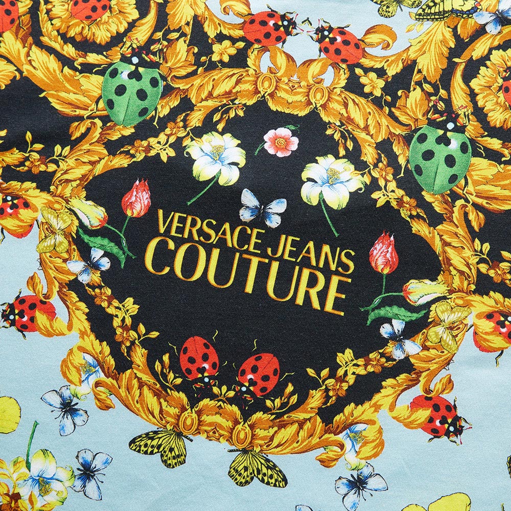 Versace Jeans Couture màu bông áo thun bảy sao thư ladybug printmen của