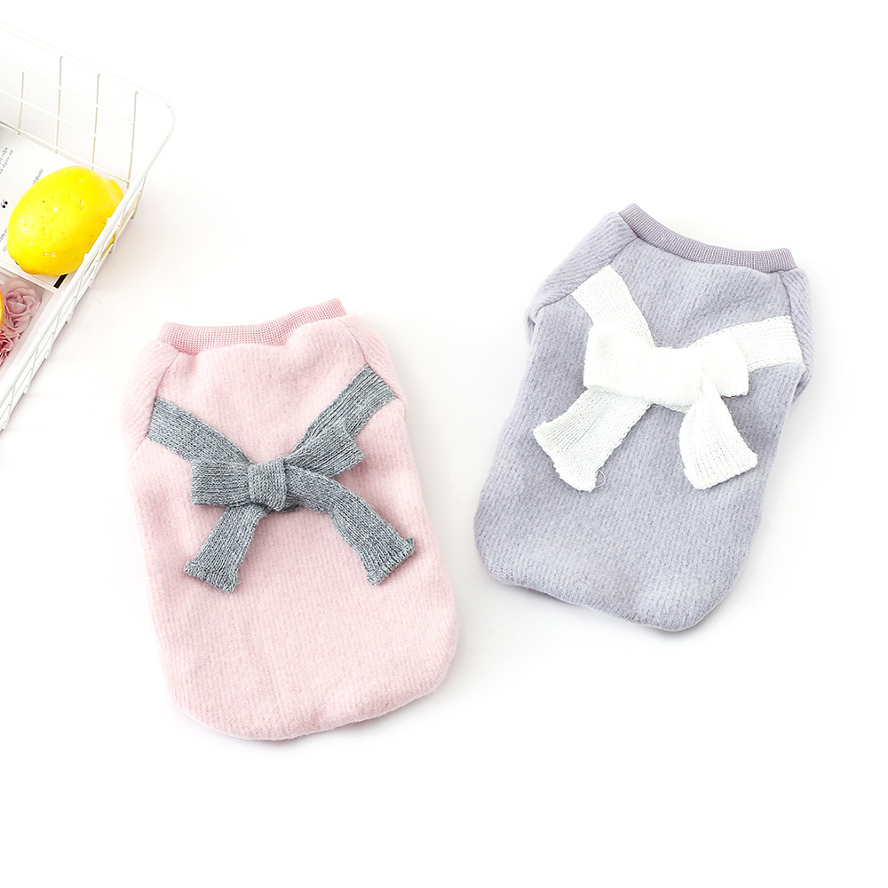 Mèo quần áo cún con sang trọng độn quần áo nơ thú cưng Teddy sữa chó sữa mèo trang phục mèo mùa thu và mùa đông - Quần áo & phụ kiện thú cưng nón cho mèo