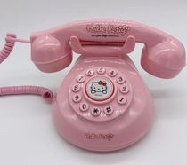 Персонал-отель Ретро Телефон Мультяшная Проволока Базовый Станок Розовый Милый Домашний Телефон Могут Делать Реквизит