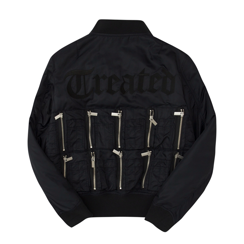 Roaring small eyes Phenomenon16AW laced king embroidery High Street jacket MA1 jacket Archive