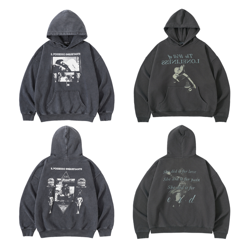 Roaring Little Eyes Erd25Fw Miserable Rich Second-Generation Isolated Well Possesses a Washed and Distressed Hoodie Roaring Little Eyes Erd25Fw Miserable Rich Second-Generation Isolated Well Possesses a Washed and Distressed Hoodie