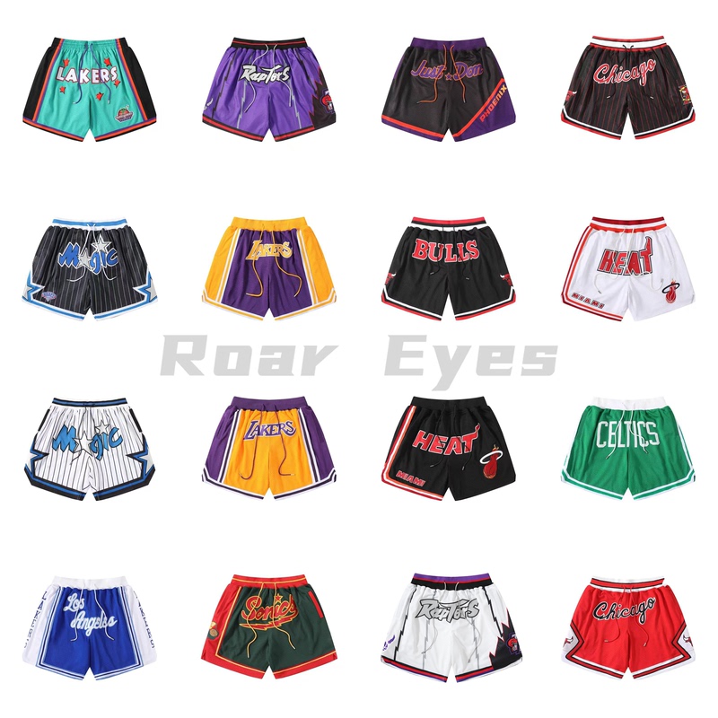 Roaring Little Eyes Just Don Casual Jd Basketball Shorts Lakers Heat Magic Bulls James Same Style