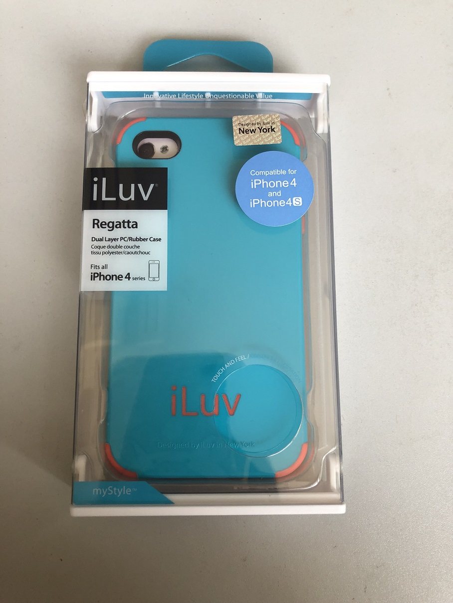 The iLuv is suitable for iPhone 4 4S double anti - fall silicone shelf TPU protective sleeve
