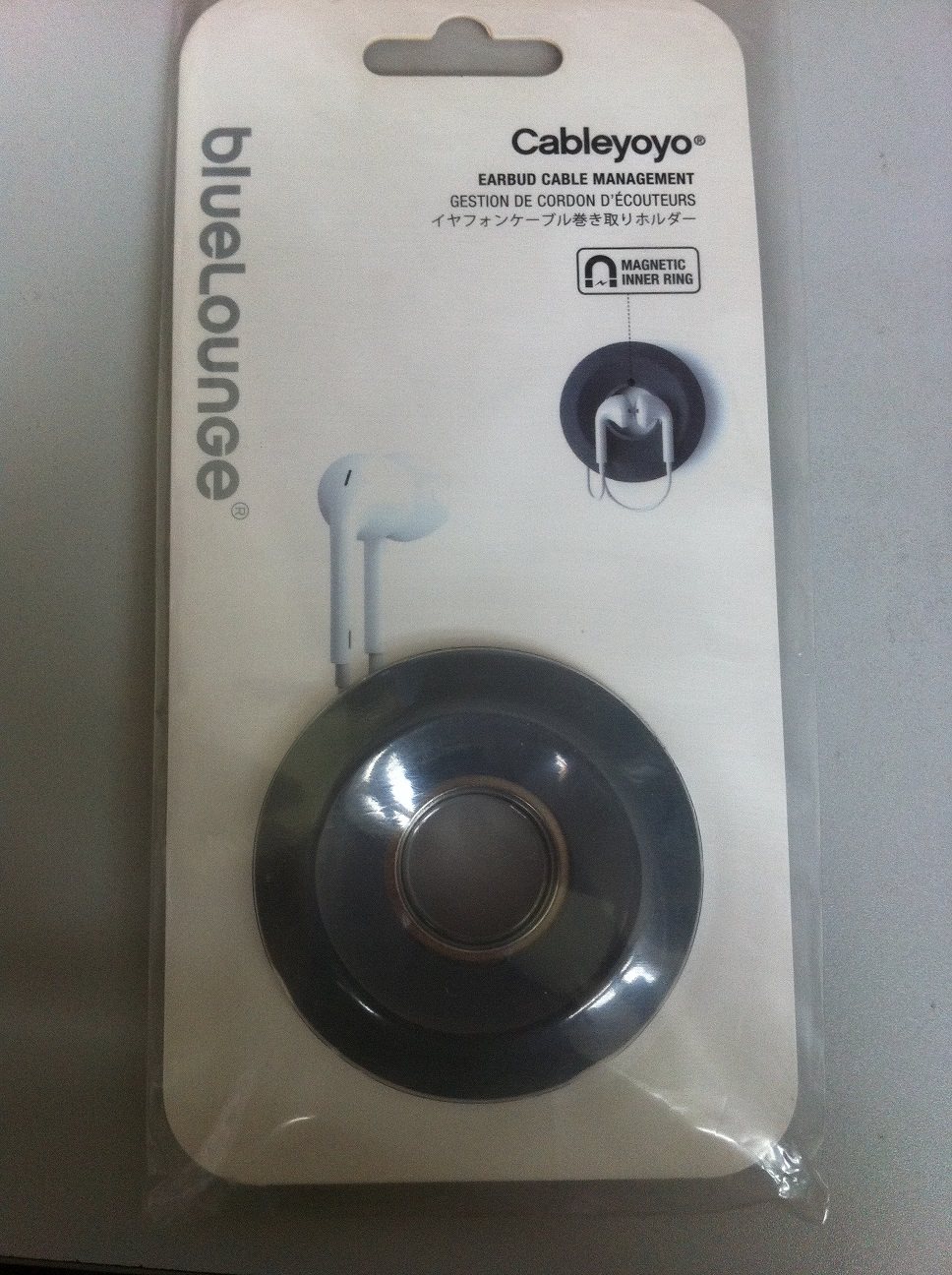 Bluomunge Cableyoyo doughnut silicone sucker curly wire box headphone Winding Box Hub