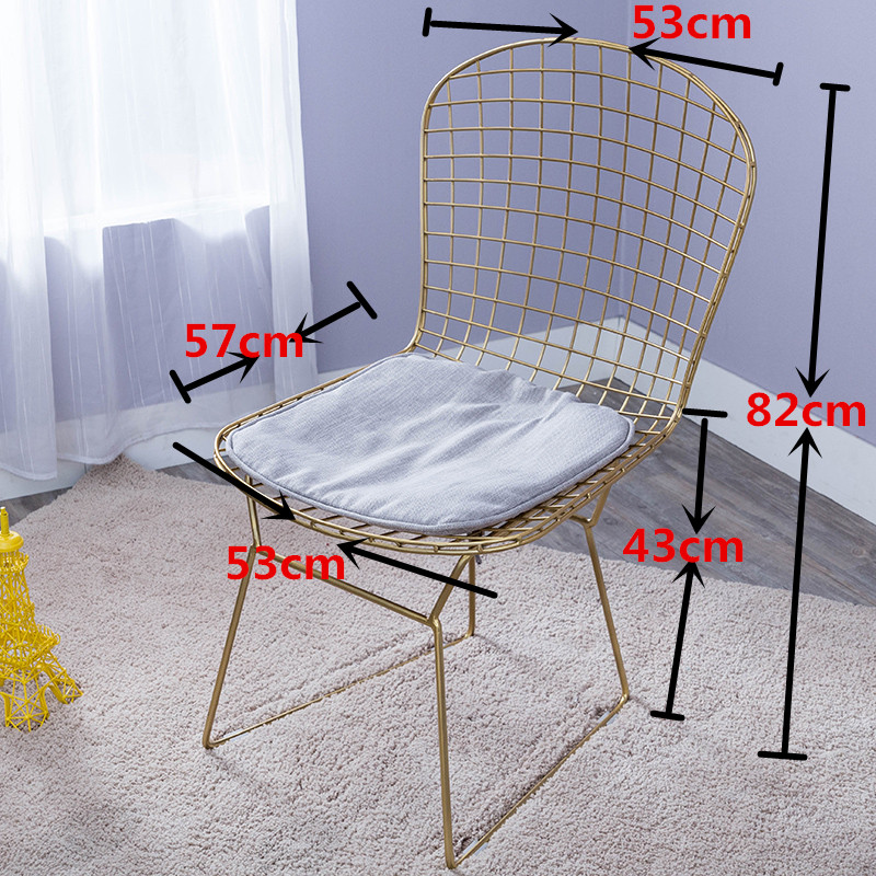 Dây thép gai ghế rỗng nói chuyện tựa lưng gác xép công nghiệp đồ nội thất ghế kim cương sáng tạo đơn giản ghế ăn sắt - Đồ gỗ ngoài trời ban ghe sat ngoai troi