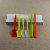 Foreign trade original single tail goods small silicone spatula knife-shaped spatula Duck tongue spatula Cream spatula Cream spatula