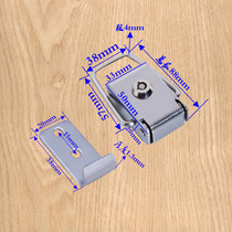 304 thickened stainless steel buckle modified lock anti-theft safety lock bus shelter advertising light box lock publicity column lock