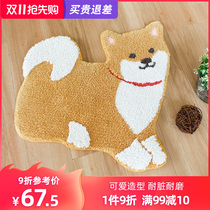 Japanese oka Japanese cartoon creative entry pad for home pads in the bedroom hall house with foot pads to guard bath anti-skid pads