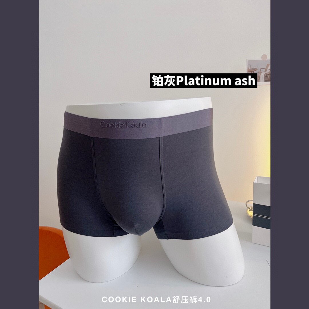 мужские боксеры cookiekoala舒压裤4.0男士平角内裤裸感兰精莫代尔抗菌四角短裤头 OTHER