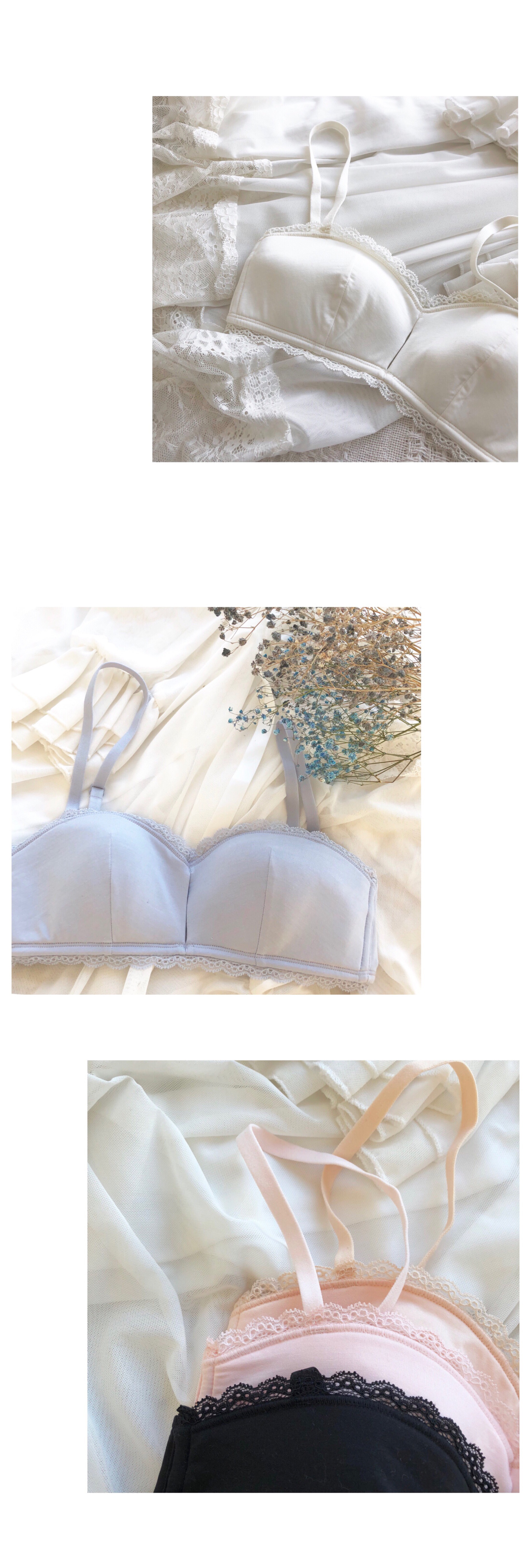 Cừu [Tình yêu hoa hồng] Áo ngực không vành (đơn & set) cô gái đẩy! quan lot nu