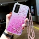 P40-Pink Sand-Lottery Sakura+Long Crystal Hanging Chain